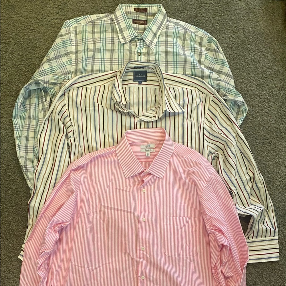 Men’s long sleeve dress shirt bundle